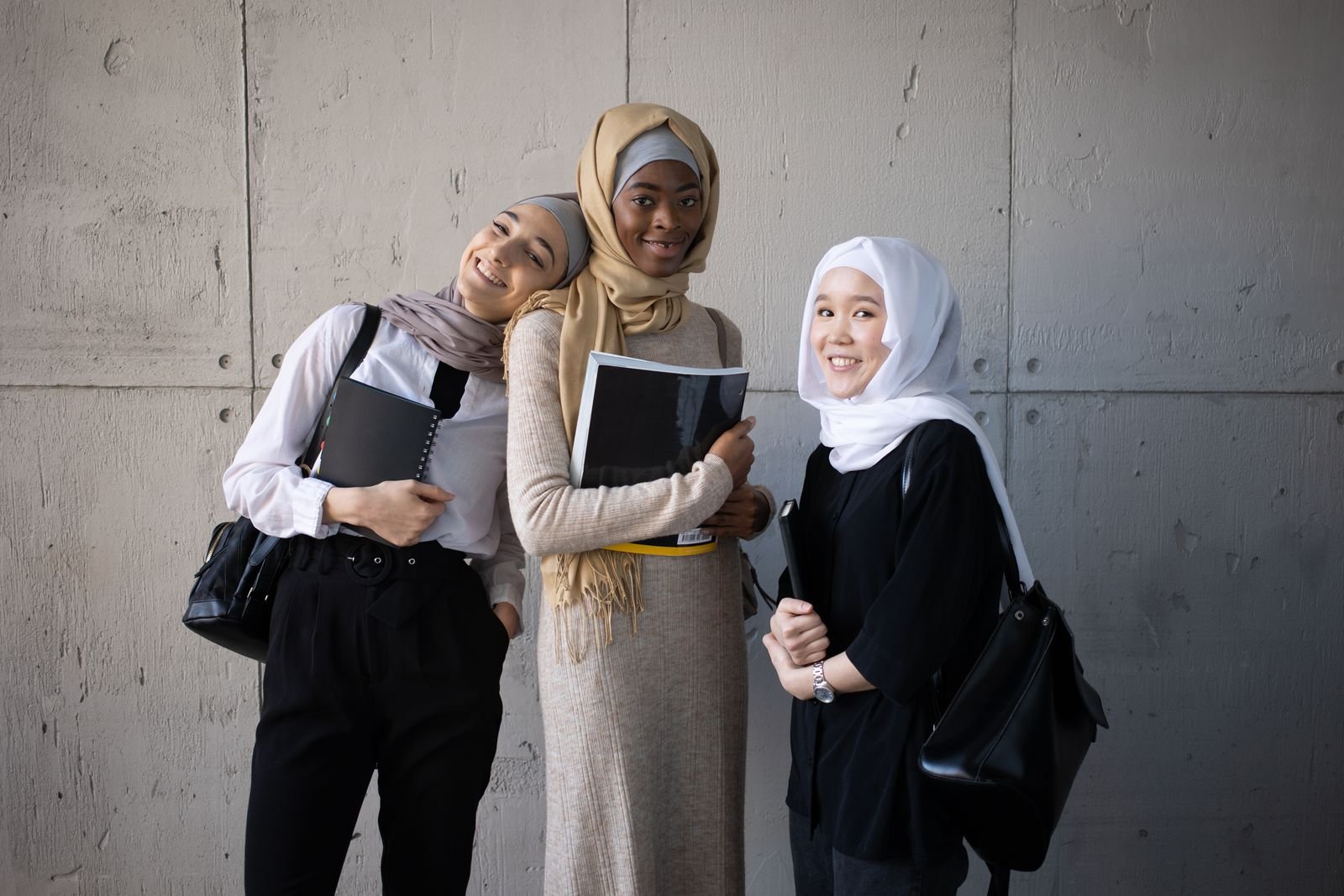 Students talking on campus